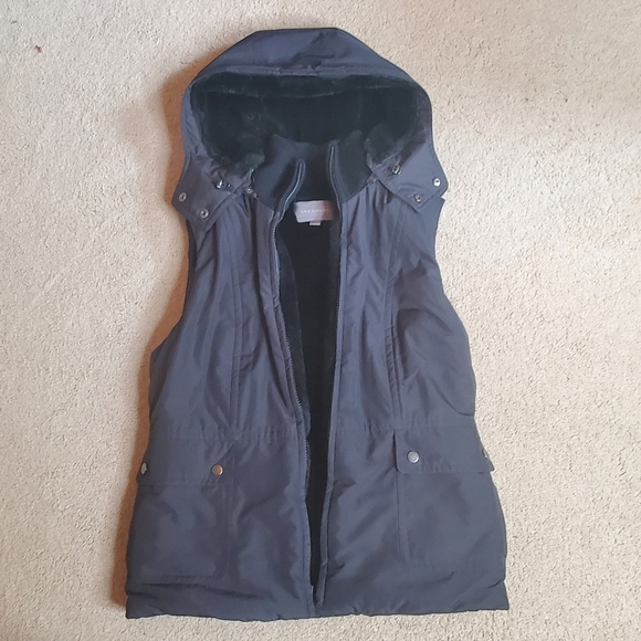 ANN TAYLOR black puffy vest SIZE S - Picture 9 of 9